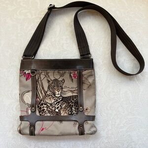 Salvatore Ferragamo Leopard Print Crossbody Bag